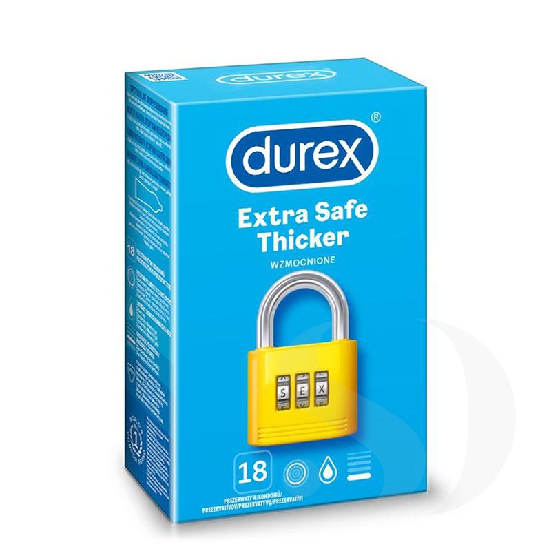 Durex Extra Safe prezerwatywy pogrubione 18 szt.